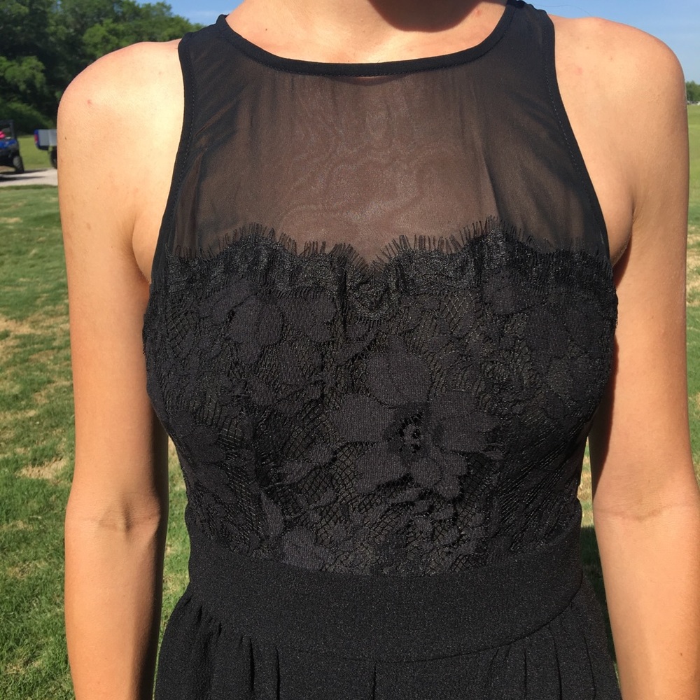 BCBG Black Cocktail Dress With Pockets